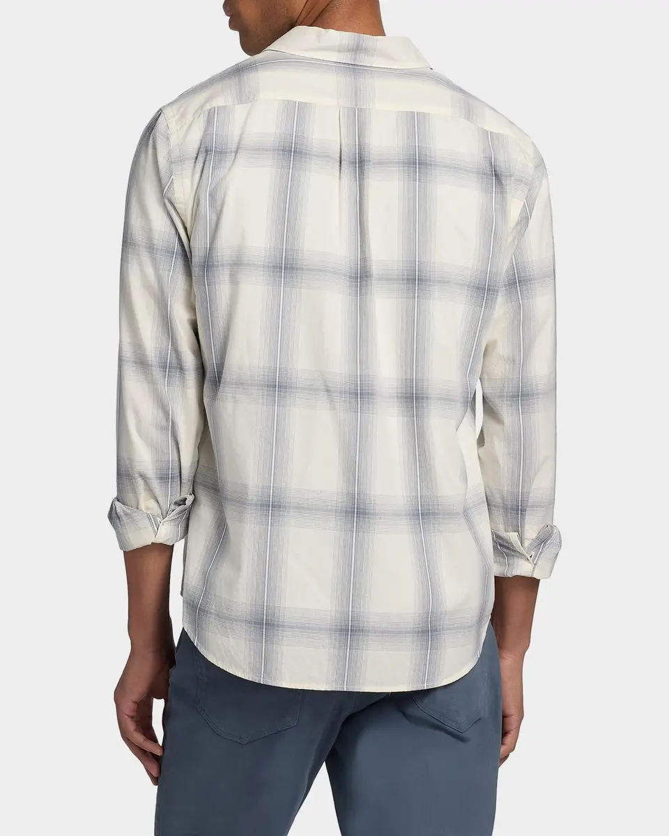 Vince Men's Townes Plaid Cotton Shirt | Thumbnail 3 Vince Men's Townes Plaid Cotton Shirt | Thumbnail 3