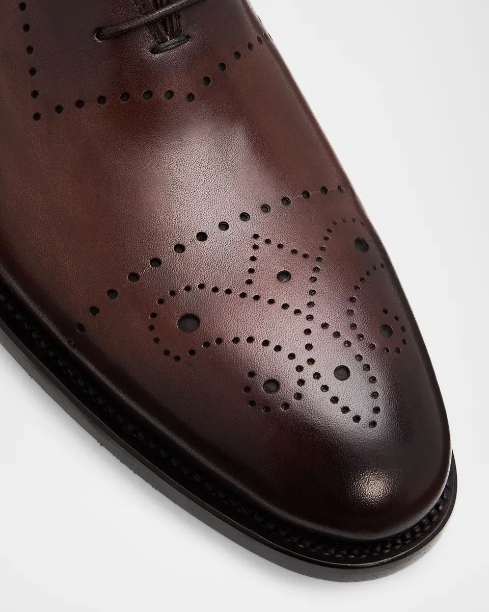 Kiton Men's Caravaggio Brogue Leather Oxford Shoes | Thumbnail 5 Kiton Men's Caravaggio Brogue Leather Oxford Shoes | Thumbnail 5