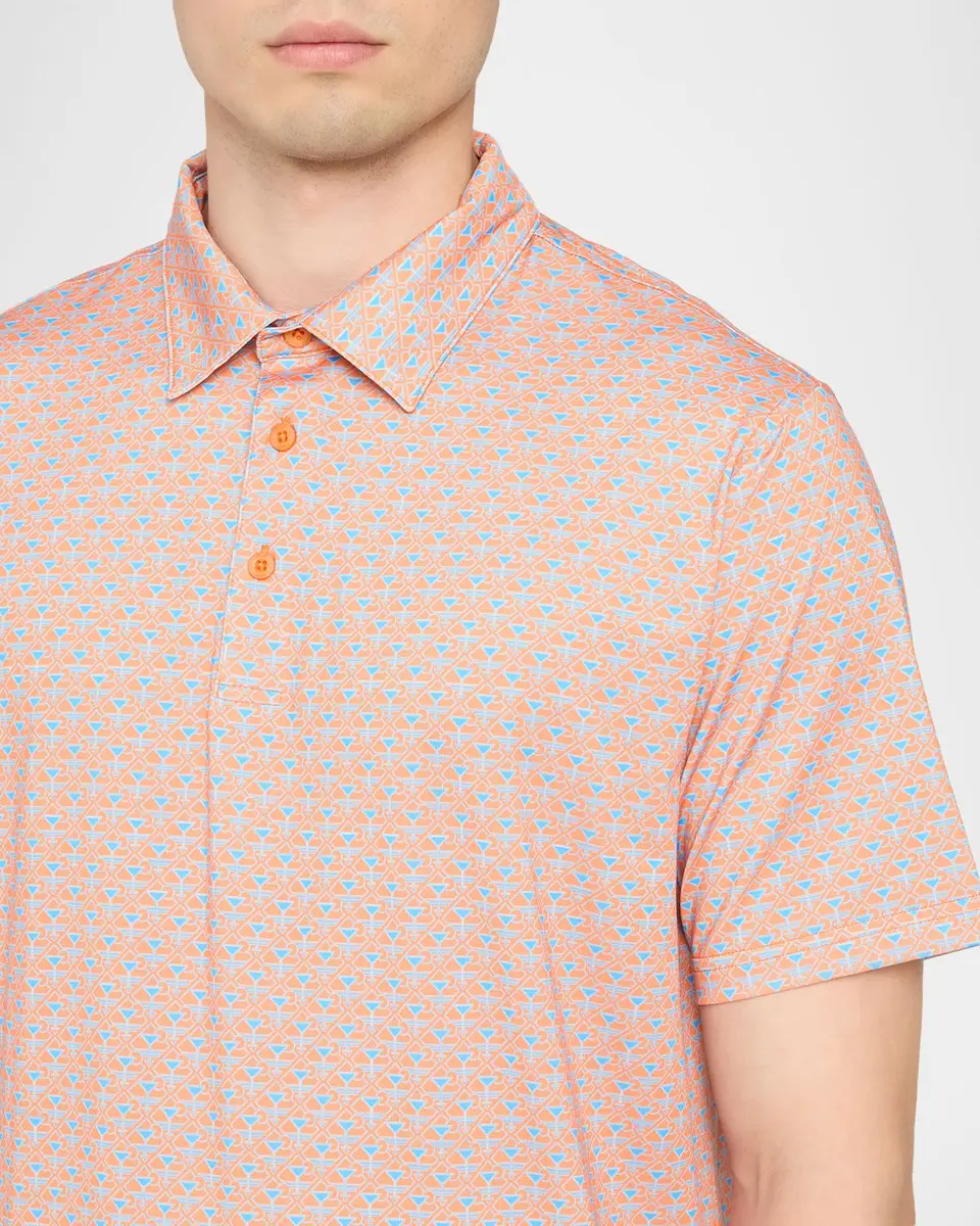 Robert Graham Men's Geometric Polo Shirt | Thumbnail 5 Robert Graham Men's Geometric Polo Shirt | Thumbnail 5