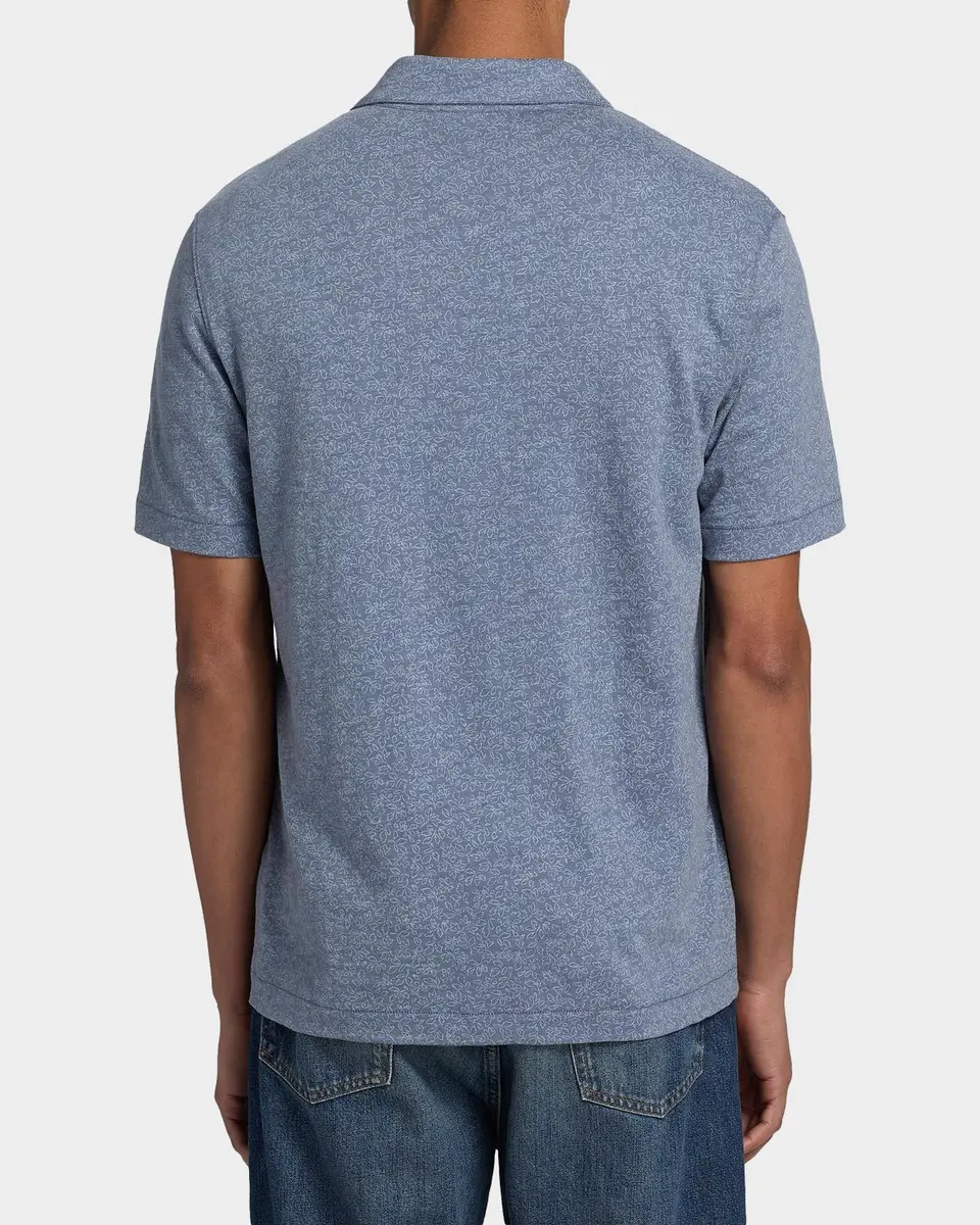 Vince Men's Tonal Leaf-Print Slub Cotton Shirt | Thumbnail 3 Vince Men's Tonal Leaf-Print Slub Cotton Shirt | Thumbnail 3