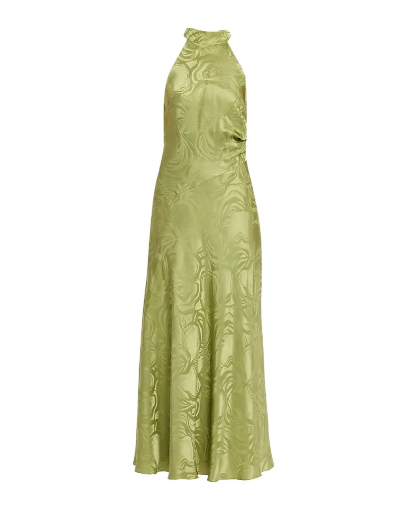 Tanya Taylor Anais Silk-Blend Halter Maxi Dress | Image 1 Tanya Taylor Anais Silk-Blend Halter Maxi Dress | Image 1