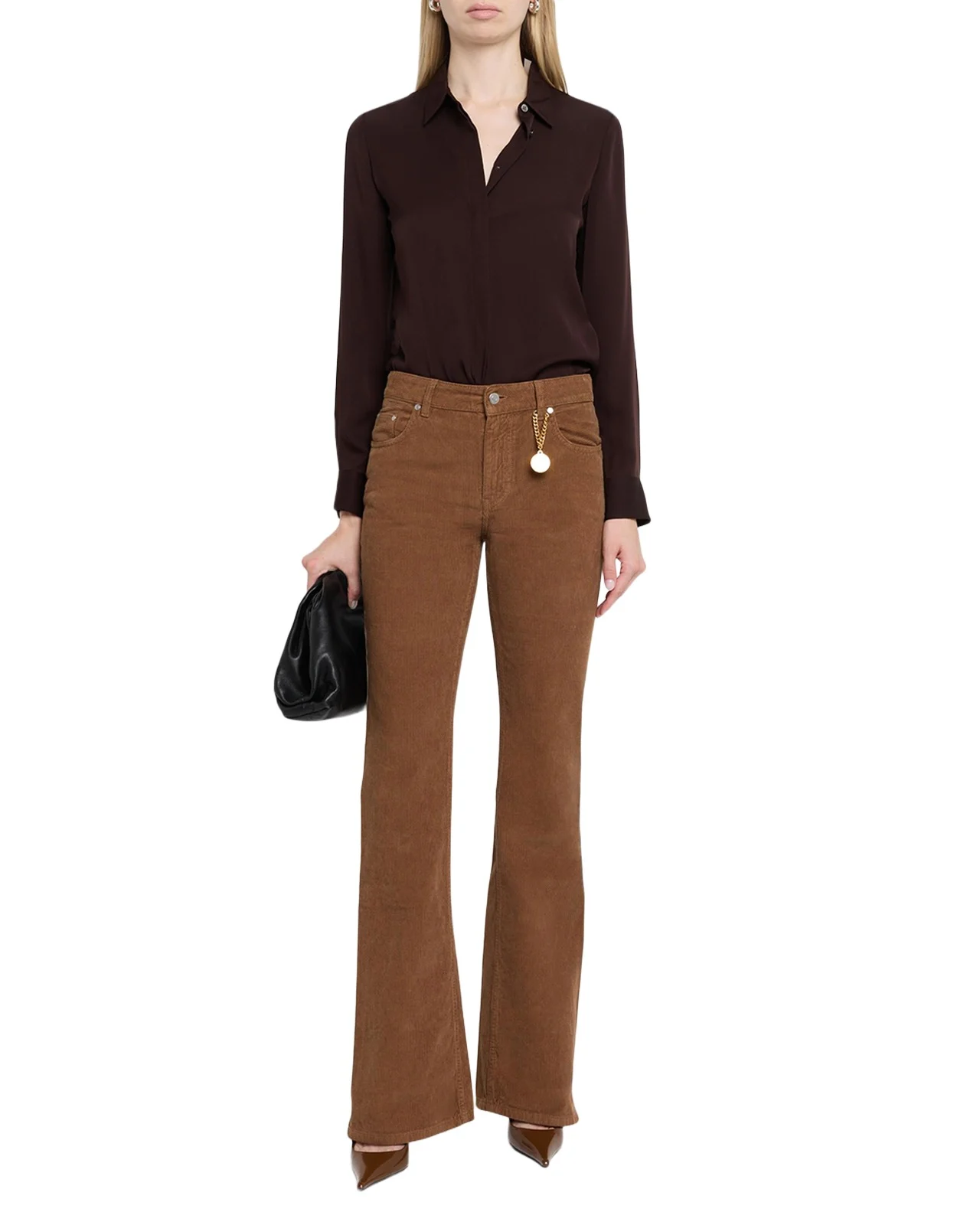 Mid-Rise Cotton Corduroy Kickflare-Leg Pants Mid-Rise Cotton Corduroy Kickflare-Leg Pants