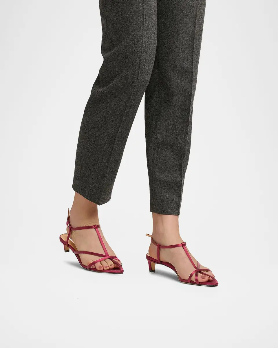 Jil Sander 30mm Caged Satin Sandals | Thumbnail 2
