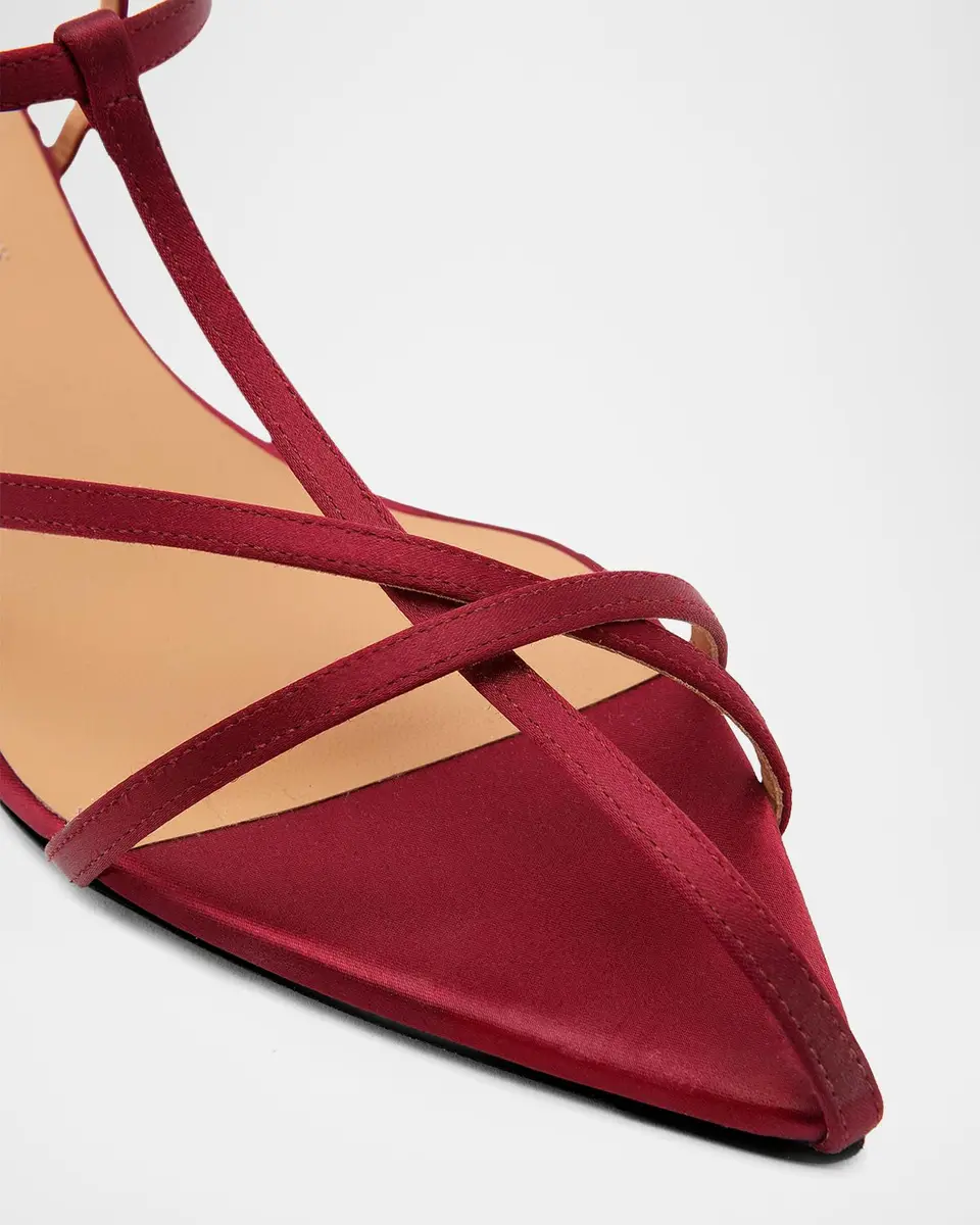 Jil Sander 30mm Caged Satin Sandals | Thumbnail 4