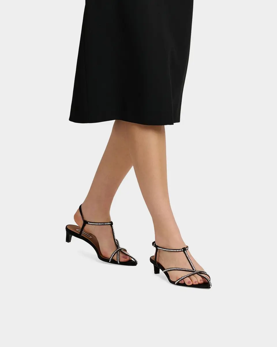 Jil Sander 35mm Caged Embellished Satin Sandals | Thumbnail 2 Jil Sander 35mm Caged Embellished Satin Sandals | Thumbnail 2