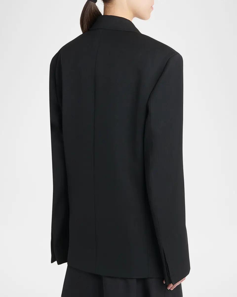 Bottega Veneta Oversized Single-Breasted Wool Blazer | Thumbnail 2 Bottega Veneta Oversized Single-Breasted Wool Blazer | Thumbnail 2