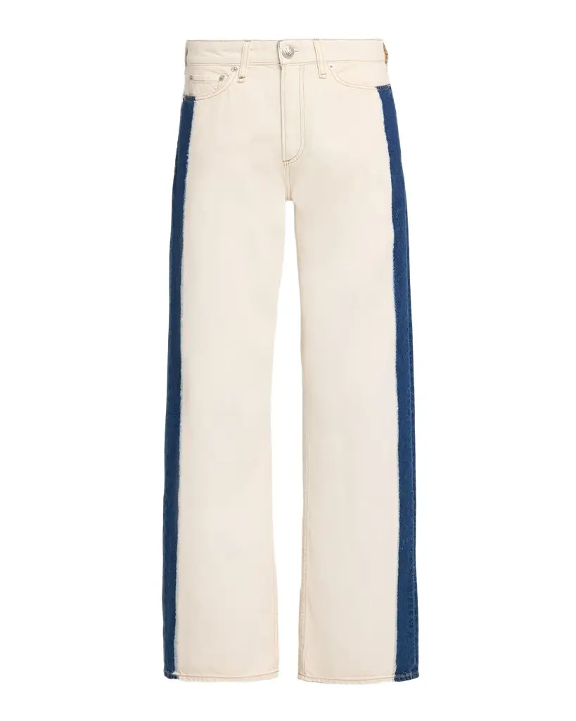 rag & bone Featherweight Logan Mid-Rise Two-Tone Jeans | Image 1 rag & bone Featherweight Logan Mid-Rise Two-Tone Jeans | Image 1