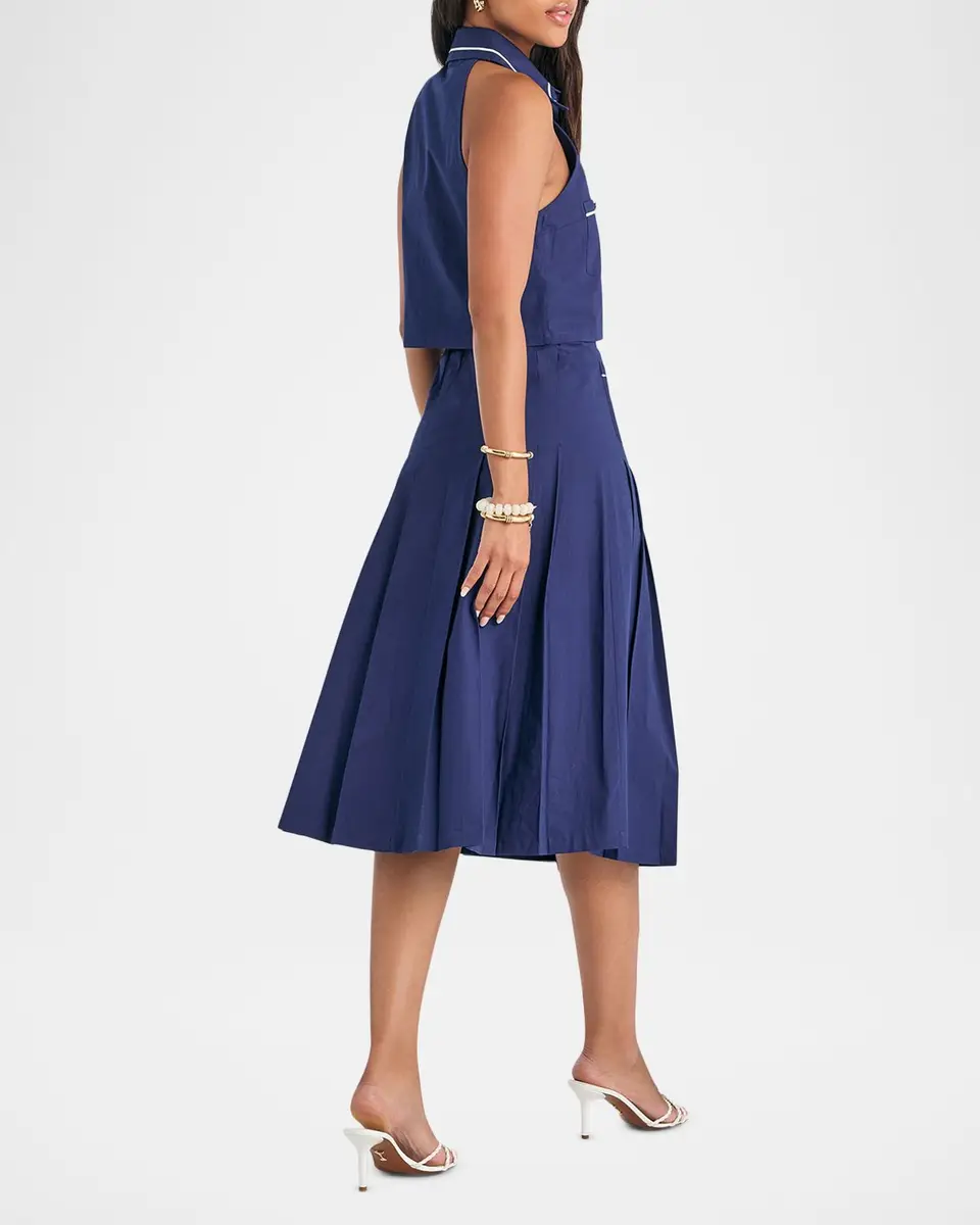 SEROYA Yumi Pleated Midi Skirt | Thumbnail 3 SEROYA Yumi Pleated Midi Skirt | Thumbnail 3