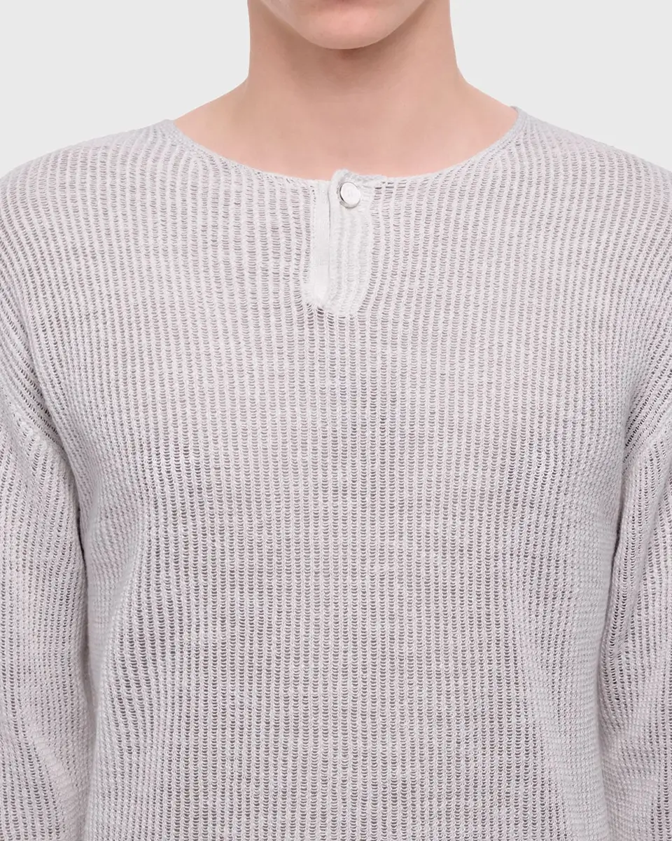 Helmut Lang Men's Waffle-Knit Henley T-Shirt | Thumbnail 5 Helmut Lang Men's Waffle-Knit Henley T-Shirt | Thumbnail 5