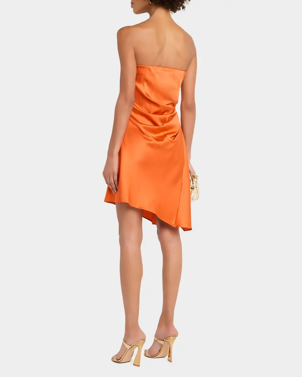 Staud Adriana Silk Mini Dress | Thumbnail 3 Staud Adriana Silk Mini Dress | Thumbnail 3