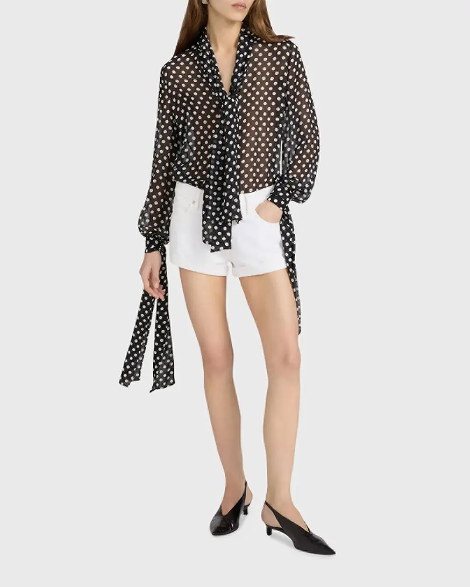 Frame The Nouvelle Polka Dot Blouse | Thumbnail 2 Frame The Nouvelle Polka Dot Blouse | Thumbnail 2