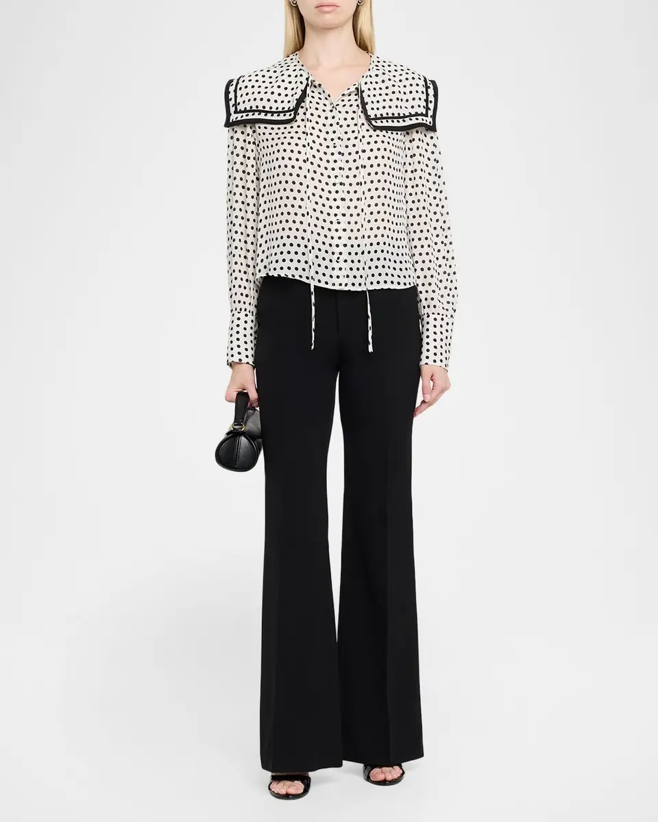 Frame The Polka Dot Fleet Blouse | Thumbnail 2 Frame The Polka Dot Fleet Blouse | Thumbnail 2