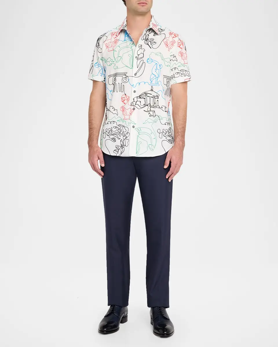 Robert Graham Men's Aristotle Short-Sleeve Shirt | Thumbnail 2