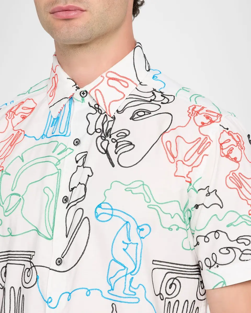 Robert Graham Men's Aristotle Short-Sleeve Shirt | Thumbnail 5