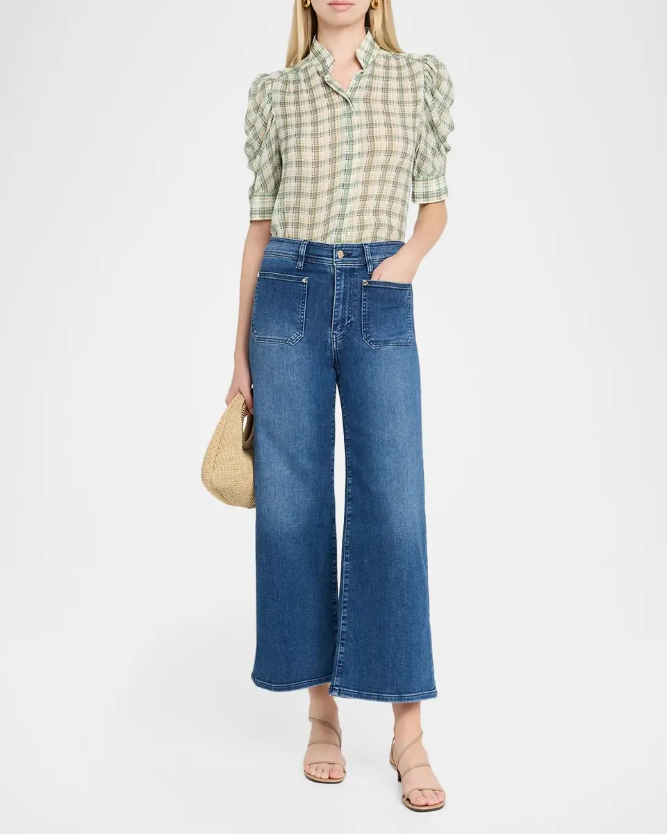 Frame Le Slim Palazzo Crop Jeans | Thumbnail 2