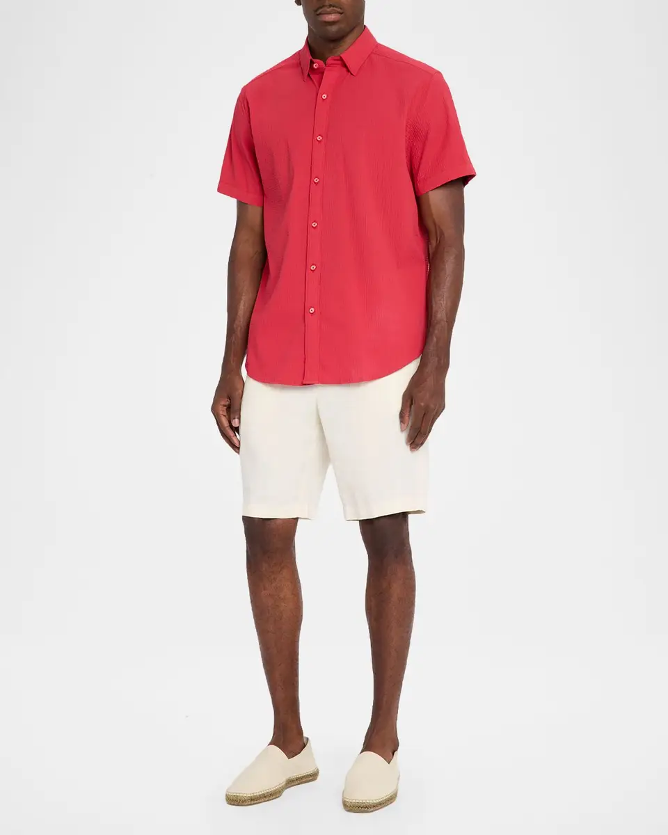 Robert Graham Men's Thresher Textured Cotton Short-Sleeve Shirt | Thumbnail 2 Robert Graham Men's Thresher Textured Cotton Short-Sleeve Shirt | Thumbnail 2