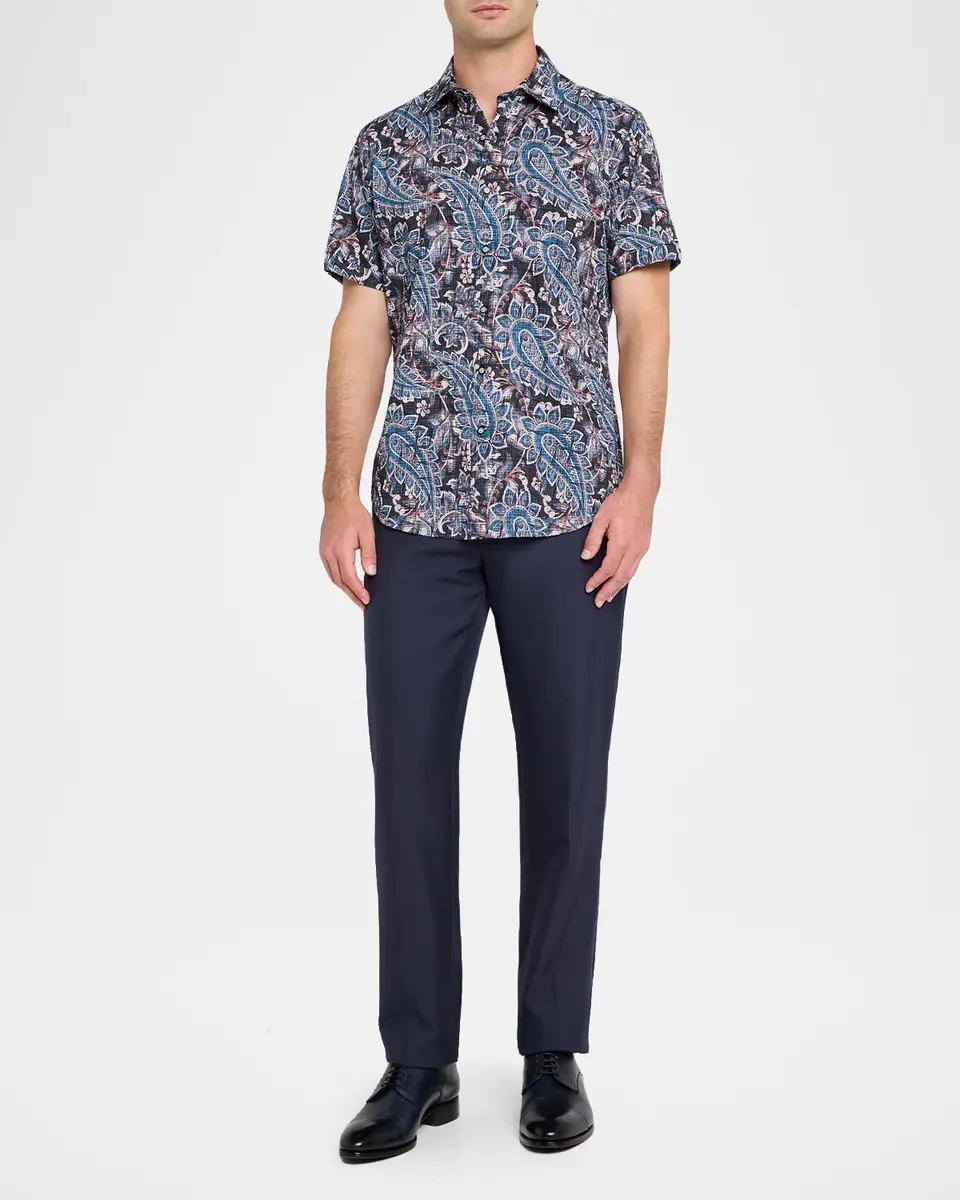 Robert Graham Men's Barrington Paisley Short-Sleeve Shirt | Thumbnail 2 Robert Graham Men's Barrington Paisley Short-Sleeve Shirt | Thumbnail 2