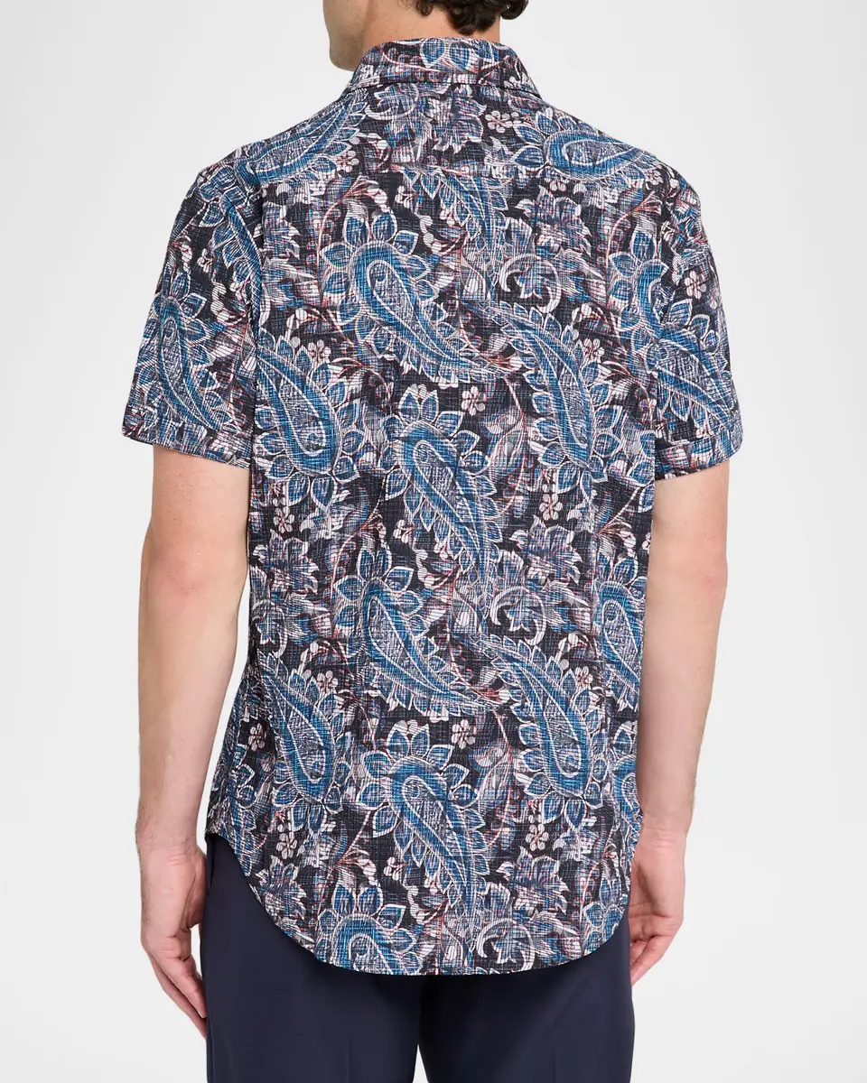 Robert Graham Men's Barrington Paisley Short-Sleeve Shirt | Thumbnail 3 Robert Graham Men's Barrington Paisley Short-Sleeve Shirt | Thumbnail 3