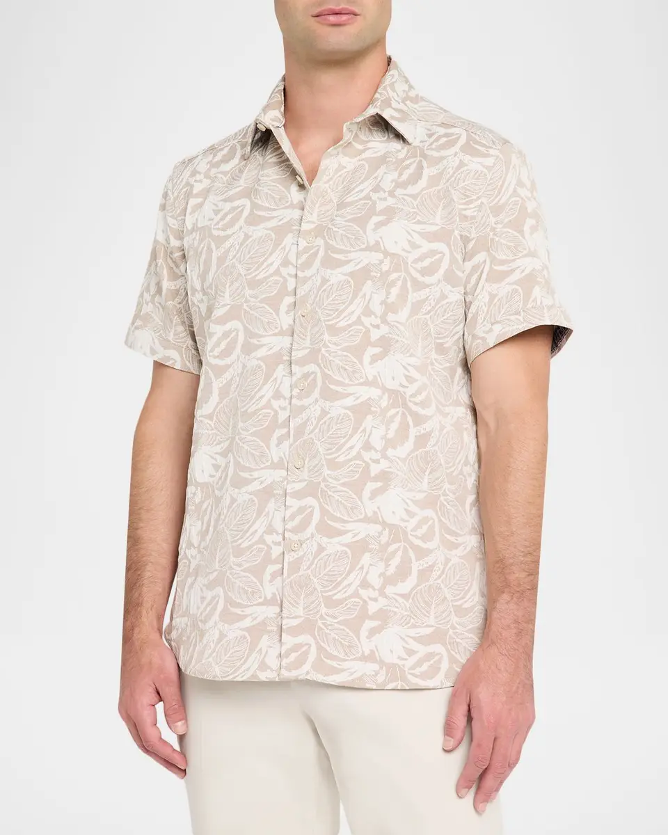 Robert Graham Men's Santa Monica Foliage Short-Sleeve Shirt | Thumbnail 4 Robert Graham Men's Santa Monica Foliage Short-Sleeve Shirt | Thumbnail 4