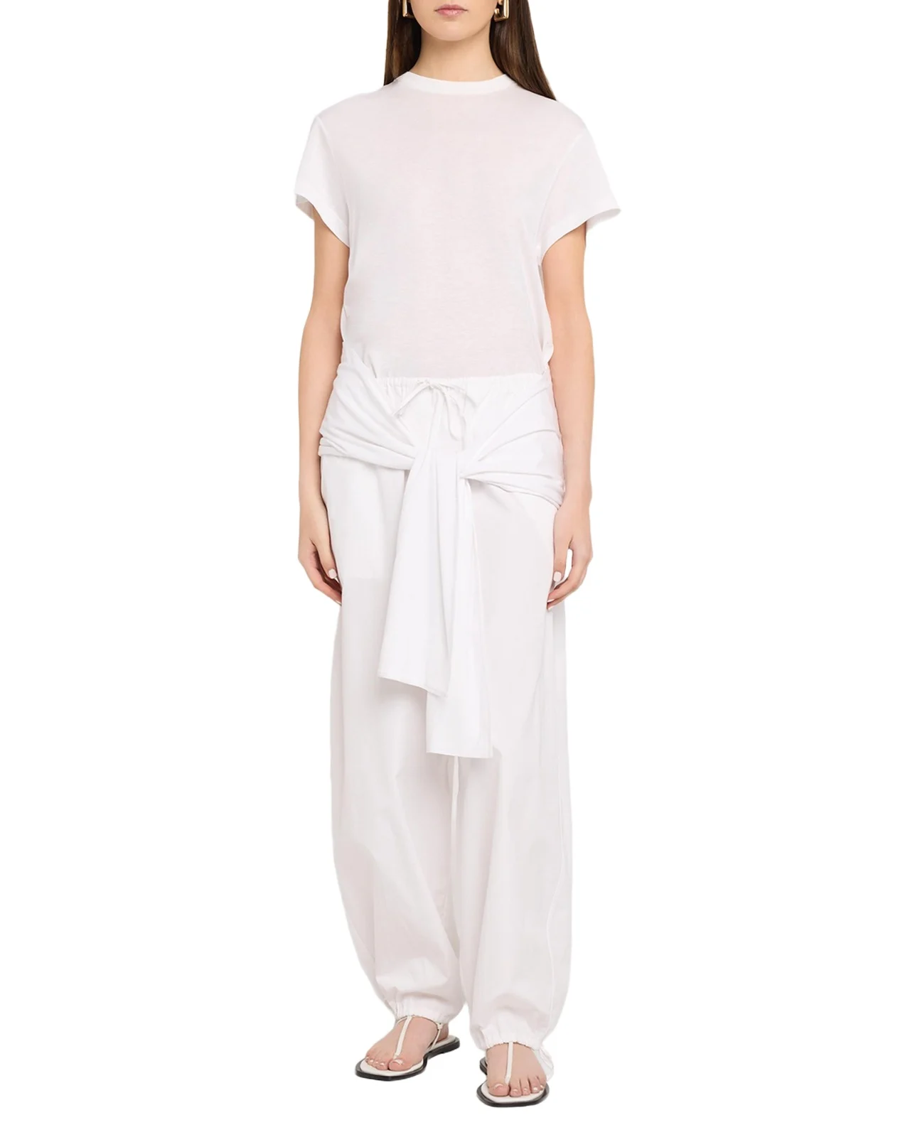 TOTEME Drawstring Cotton Balloon Pants