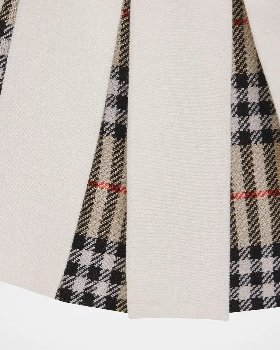 Burberry Kid's Pleated Check Wool-Blend Skirt | Thumbnail 3 Burberry Kid's Pleated Check Wool-Blend Skirt | Thumbnail 3
