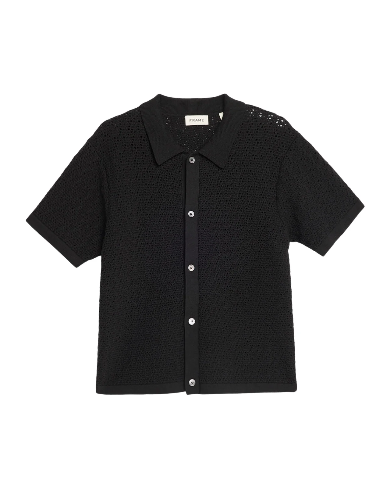 Men's Open-stitch Cotton-Blend Shirt Men's Open-stitch Cotton-Blend Shirt