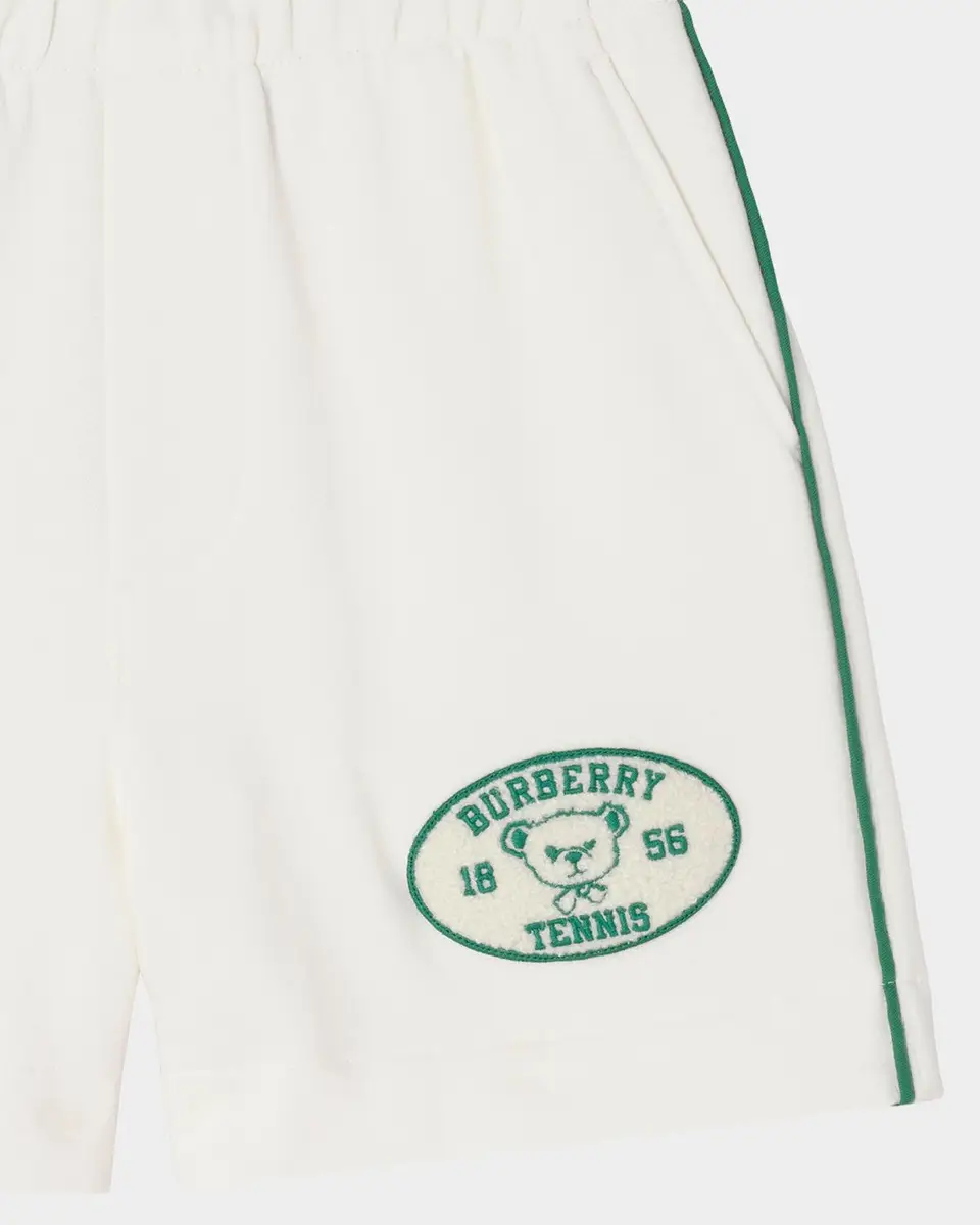 Burberry Boy's Marsden Tennis Bear Cotton Shorts | Thumbnail 3