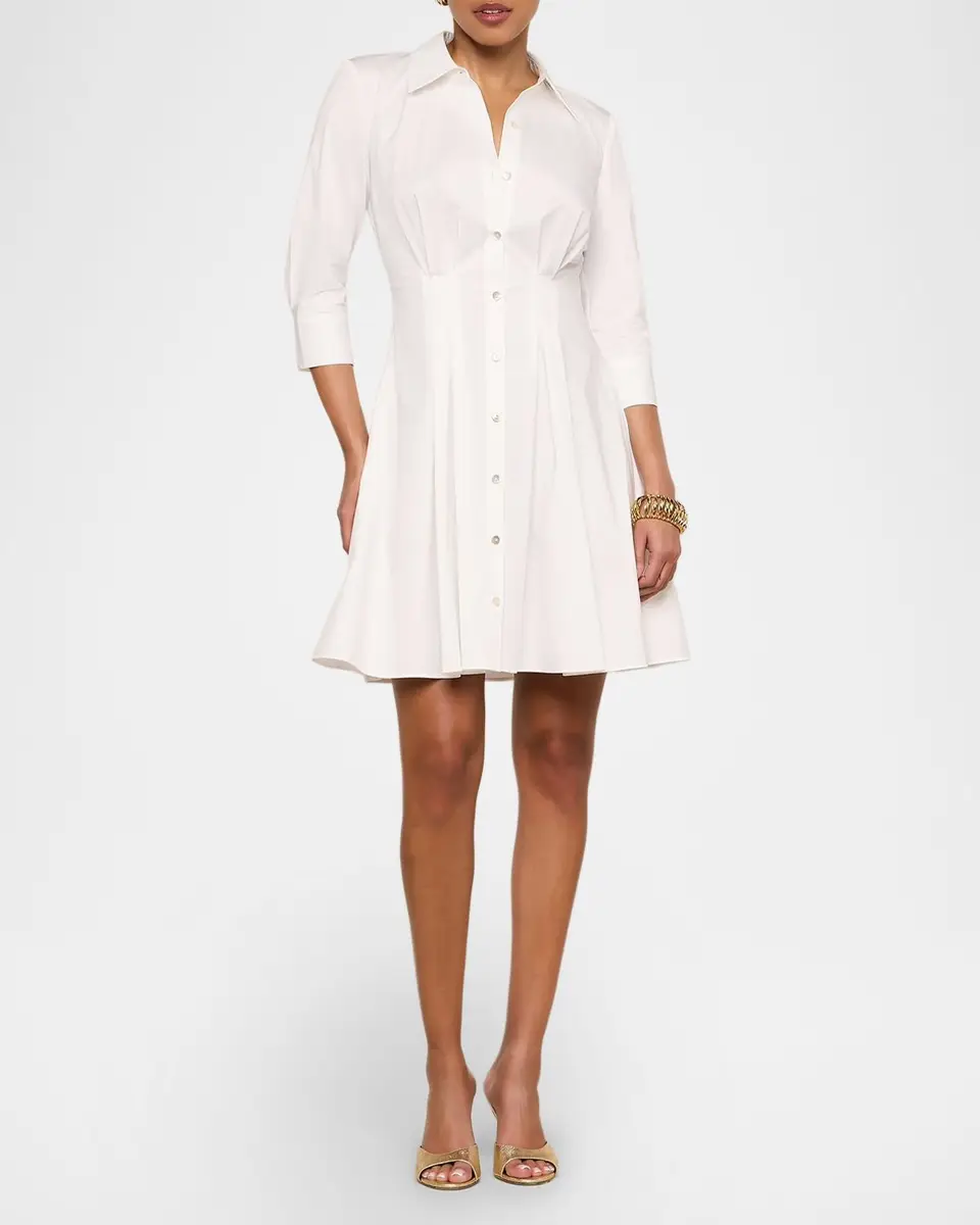 L'Agence Journi Pintucked Shirtdress | Thumbnail 4 L'Agence Journi Pintucked Shirtdress | Thumbnail 4