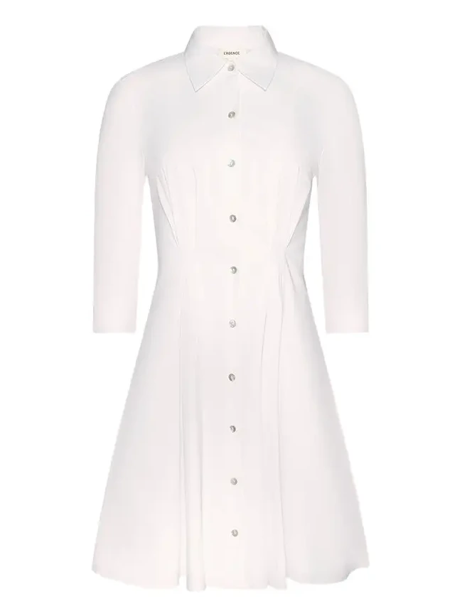 Journi Pintucked Shirtdress