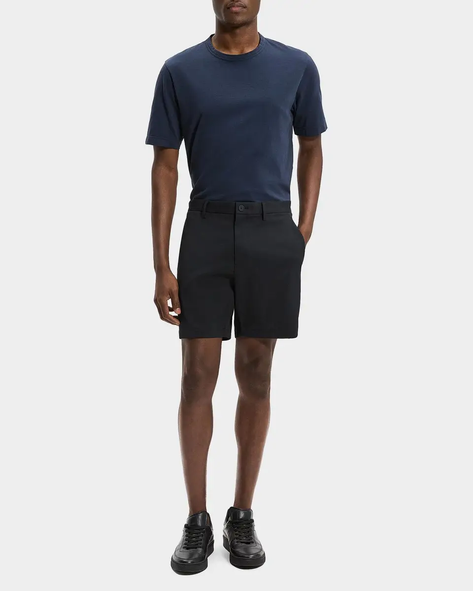 Theory Men's Zaine Nylon 7" Inseam Flat-Front Shorts | Thumbnail 2 Theory Men's Zaine Nylon 7" Inseam Flat-Front Shorts | Thumbnail 2