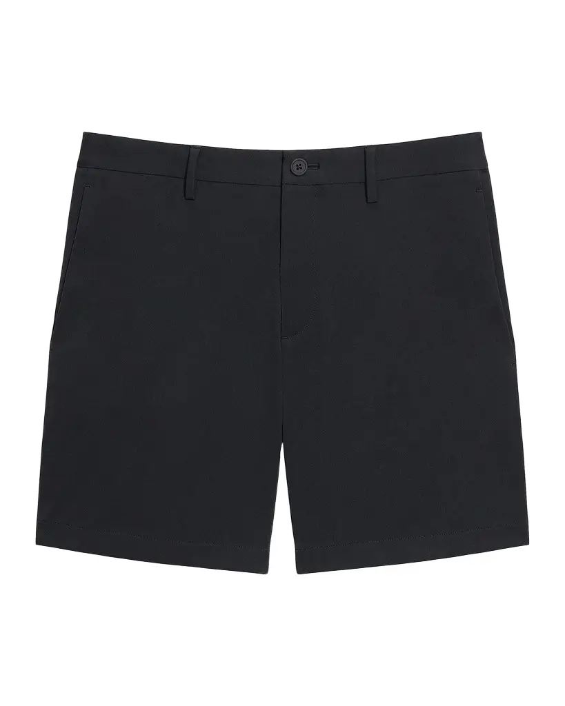 Theory Men's Zaine Nylon 7" Inseam Flat-Front Shorts | Image 1 Theory Men's Zaine Nylon 7" Inseam Flat-Front Shorts | Image 1