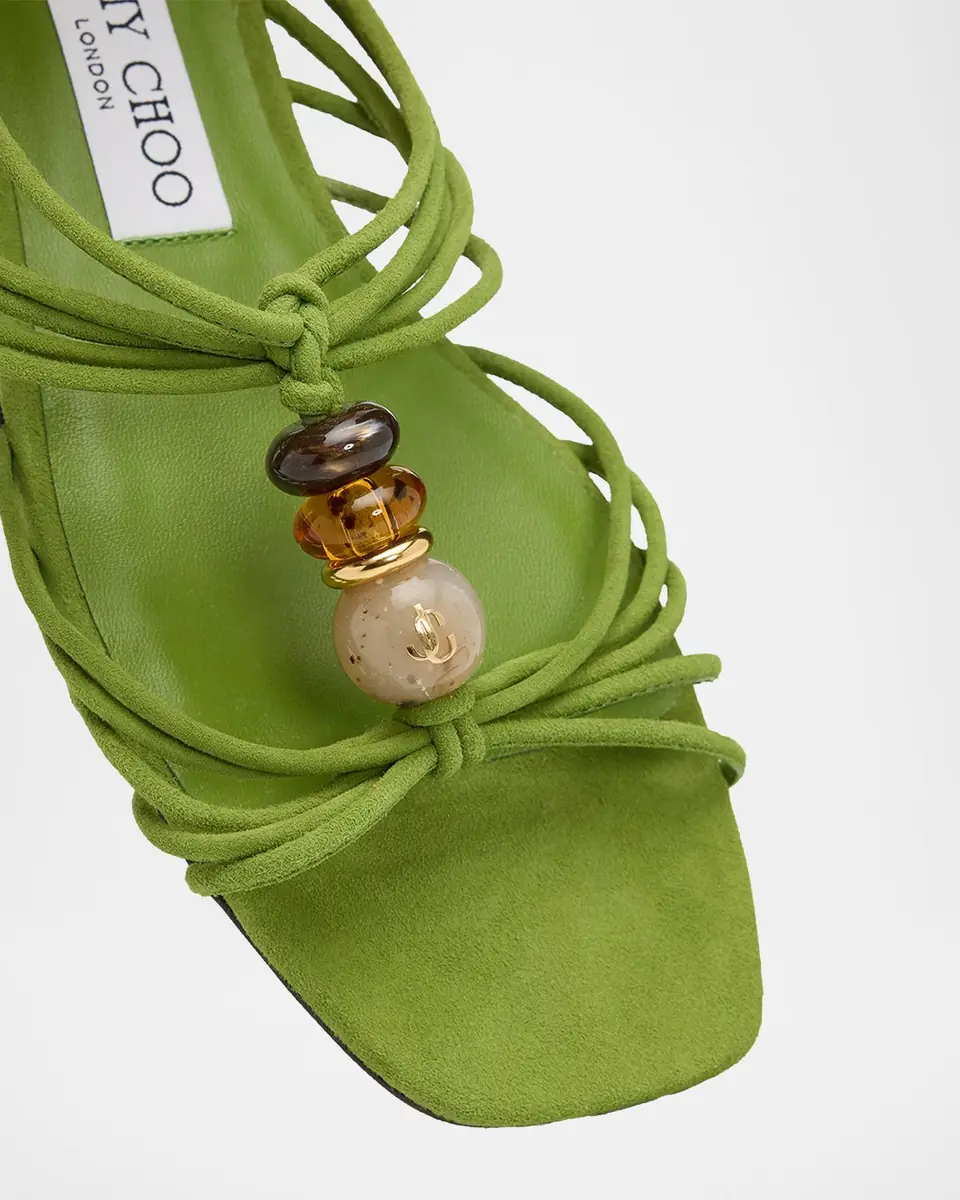 Jimmy Choo Lova Suede Flat Slide Sandals | Thumbnail 2 Jimmy Choo Lova Suede Flat Slide Sandals | Thumbnail 2