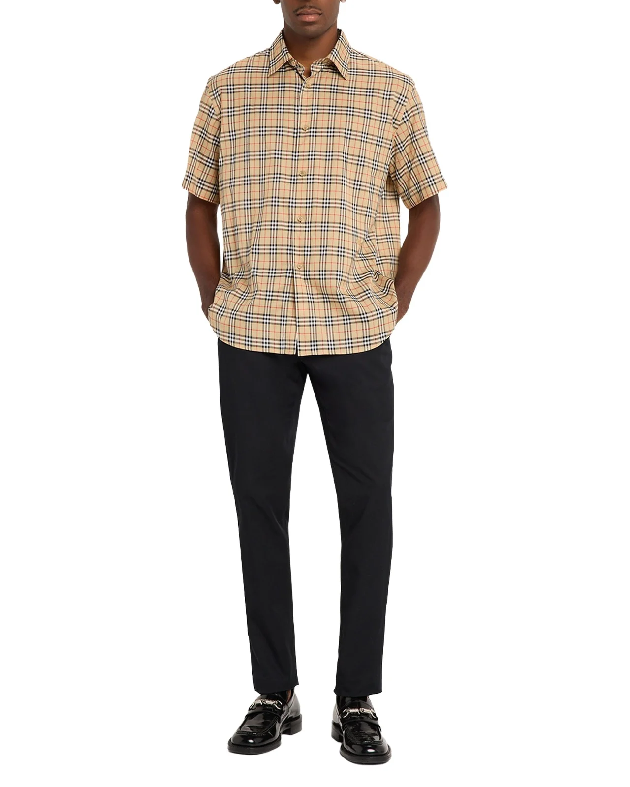 Men's Radmar Cotton Check Short-Sleeve Shirt Men's Radmar Cotton Check Short-Sleeve Shirt