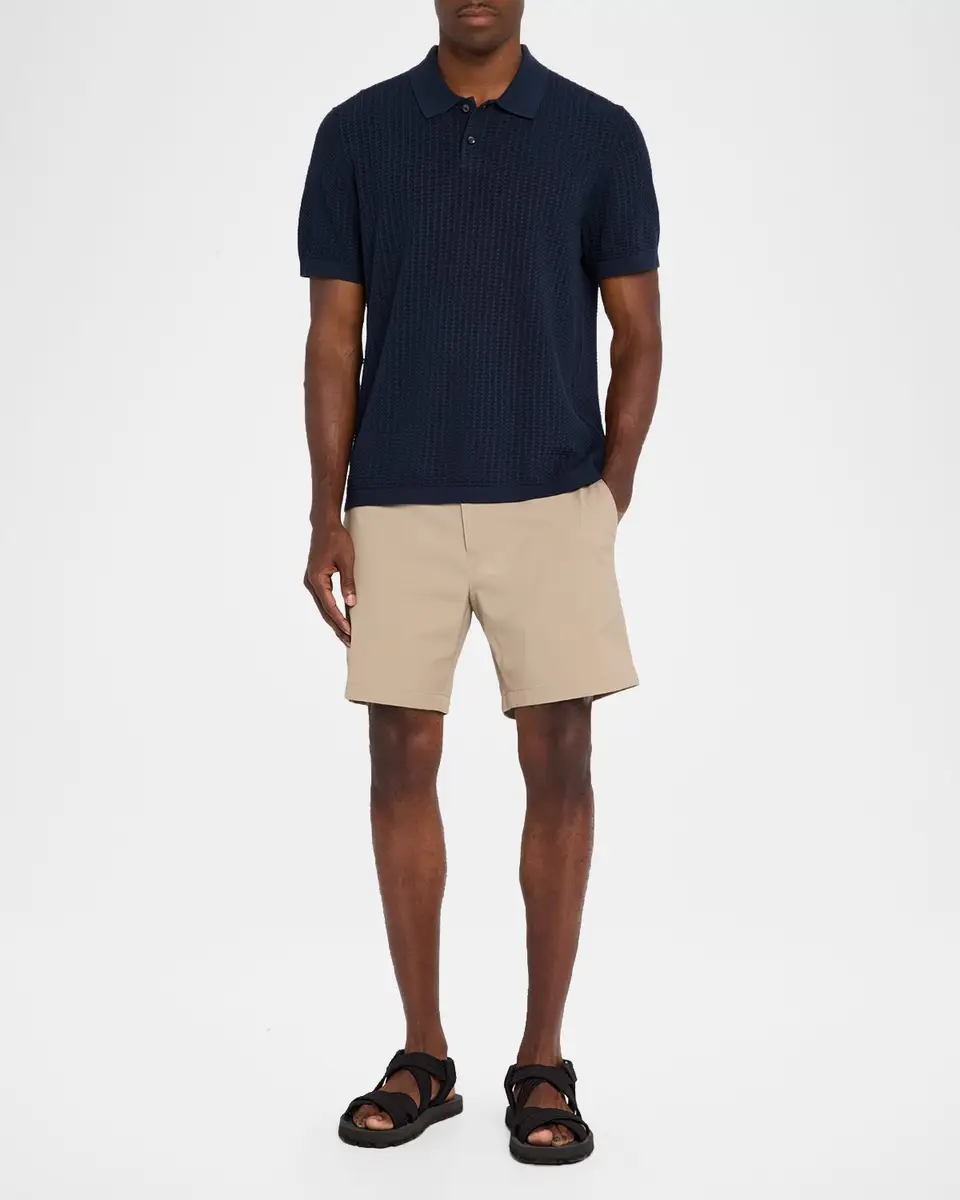 Theory Men's Zaine Nylon 7" Inseam Flat-Front Shorts | Thumbnail 2 Theory Men's Zaine Nylon 7" Inseam Flat-Front Shorts | Thumbnail 2