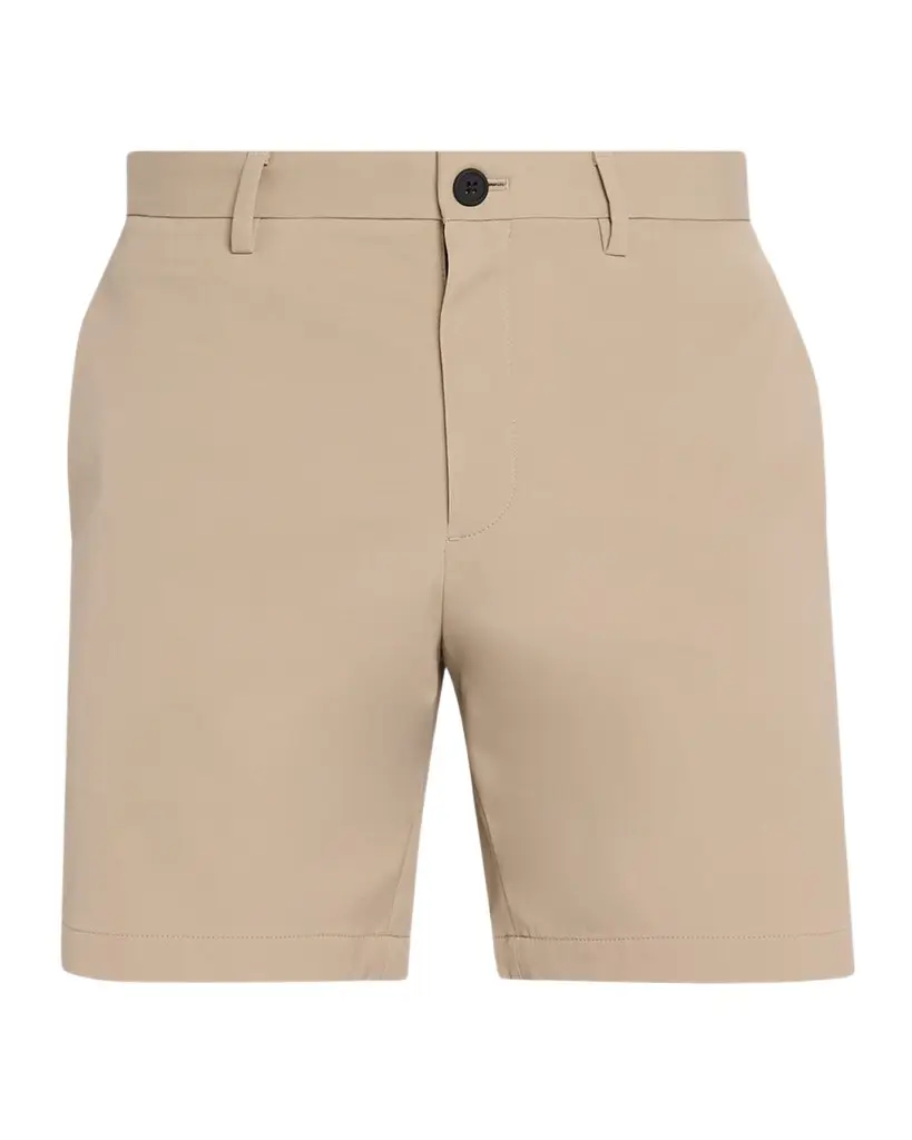 Theory Men's Zaine Nylon 7" Inseam Flat-Front Shorts | Image 1 Theory Men's Zaine Nylon 7" Inseam Flat-Front Shorts | Image 1