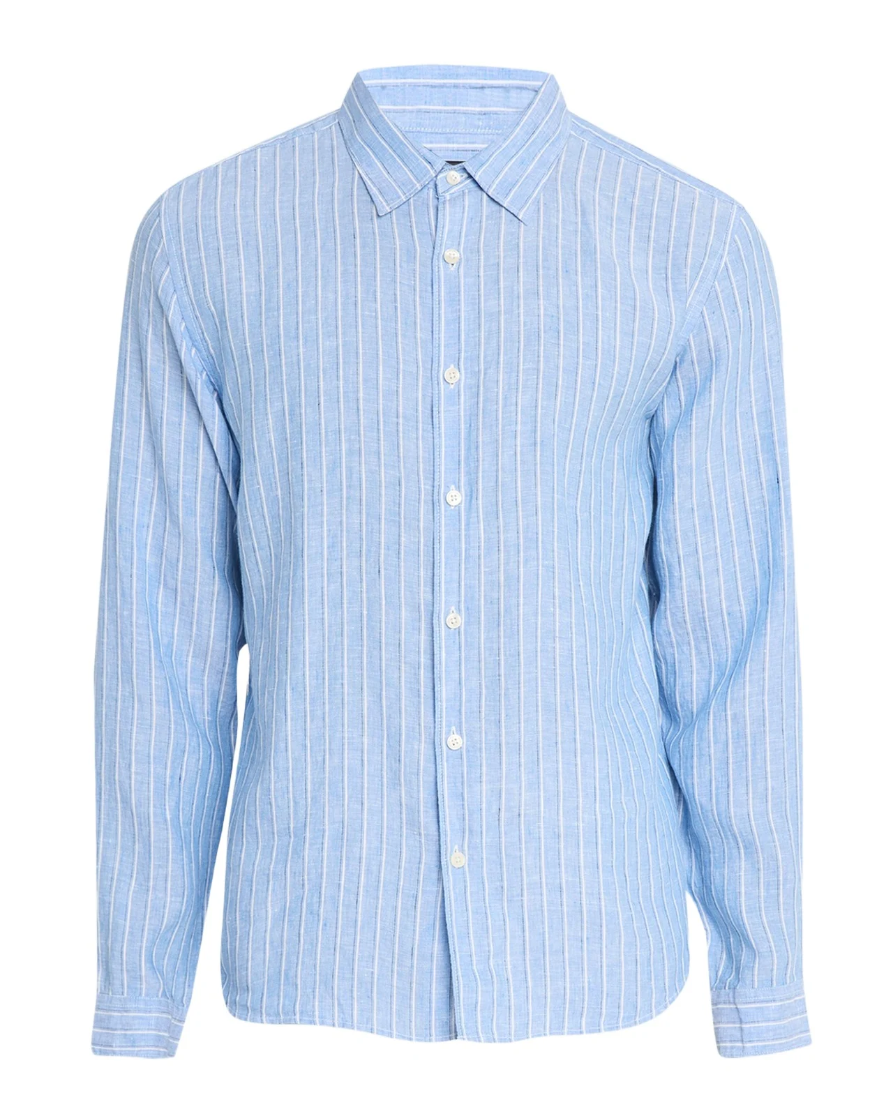 Men's Irving Grid Check Linen Shirt Men's Irving Grid Check Linen Shirt