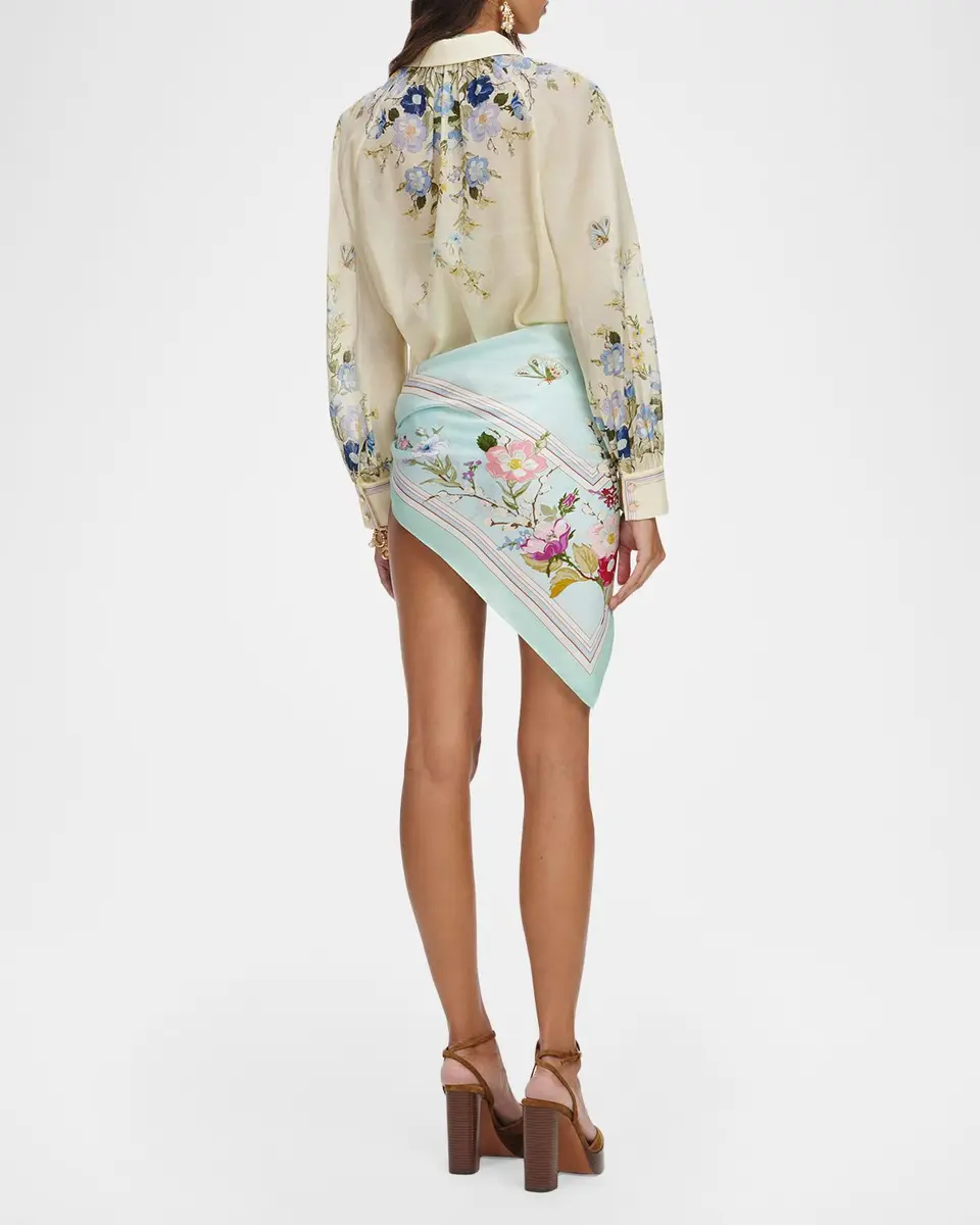 Self-Portrait Floral Organza Blouse | Thumbnail 3 Self-Portrait Floral Organza Blouse | Thumbnail 3
