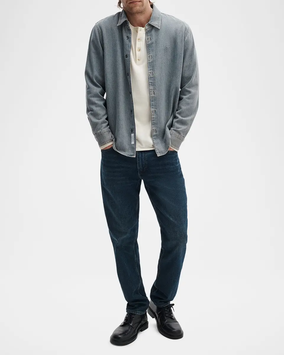 rag & bone Men's Cotton Henley | Thumbnail 2 rag & bone Men's Cotton Henley | Thumbnail 2
