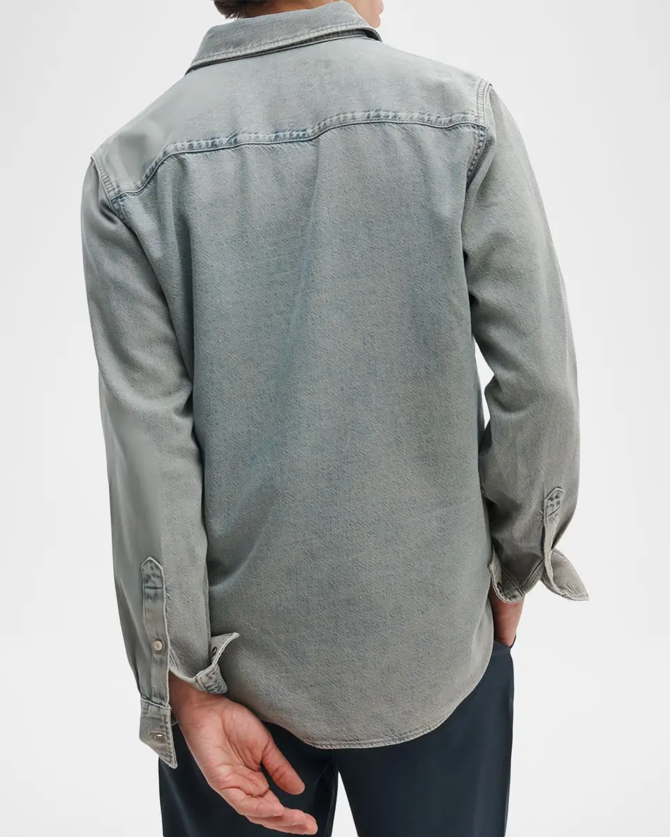 rag & bone Men's Infuse Denim Overshirt | Thumbnail 3 rag & bone Men's Infuse Denim Overshirt | Thumbnail 3