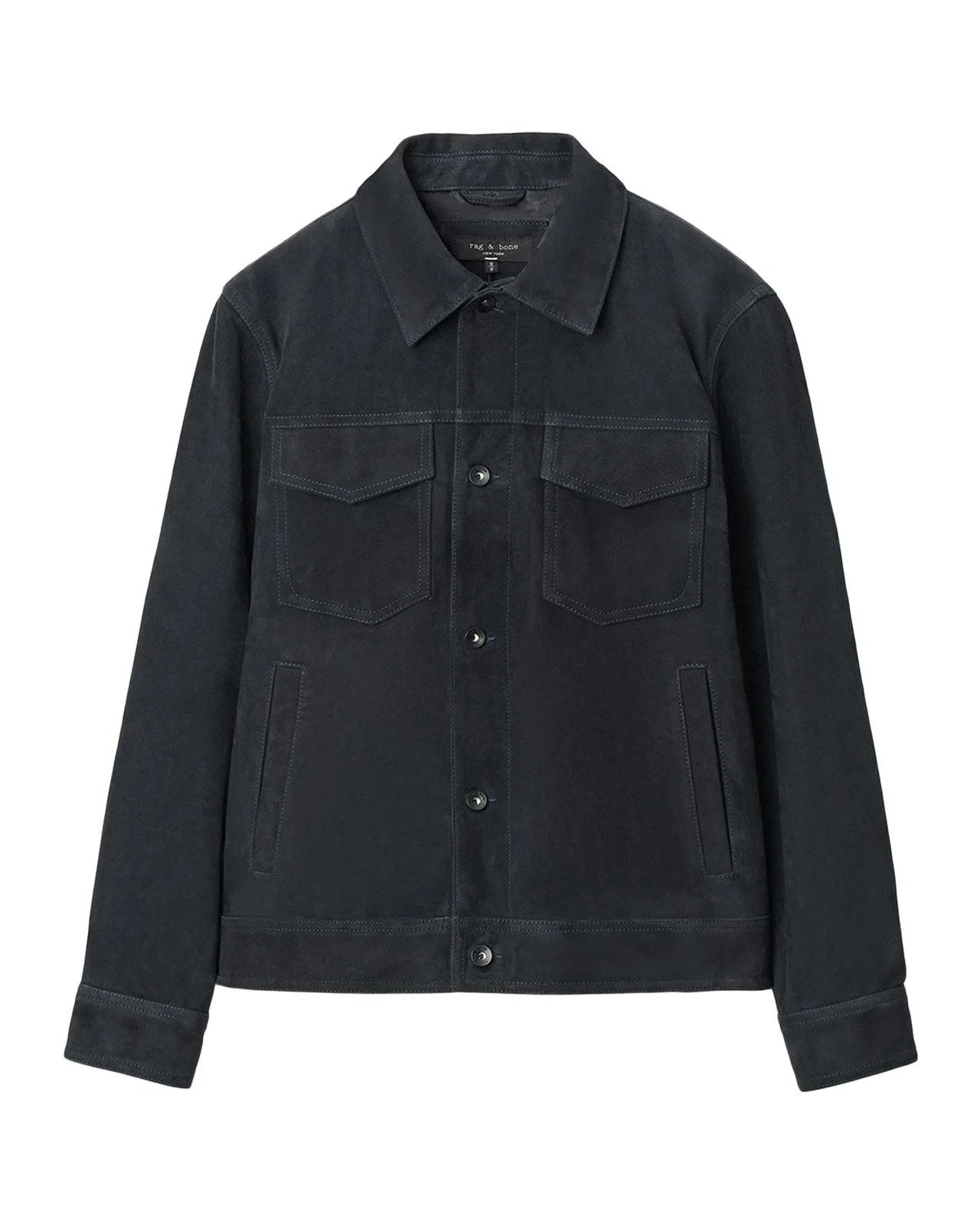 Men's Suede Classic-Fit Trucker Jacket