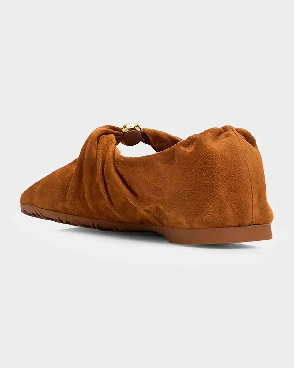 Loewe Pebble Suede Ballerina Flats | Thumbnail 3 Loewe Pebble Suede Ballerina Flats | Thumbnail 3