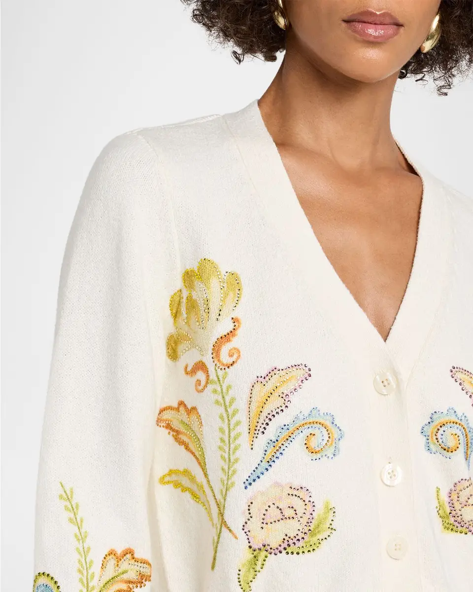 Cinq à Sept Nikko Embroidered Cardigan | Thumbnail 5