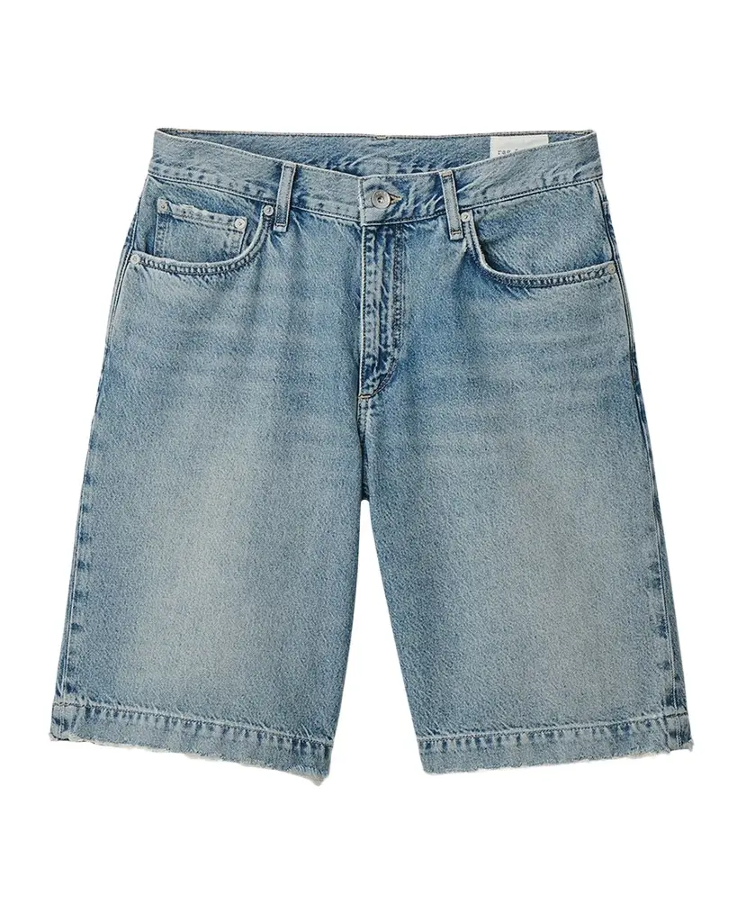 rag & bone Men's Sh-Aggy Wide-Leg Denim Shorts | Image 1 rag & bone Men's Sh-Aggy Wide-Leg Denim Shorts | Image 1