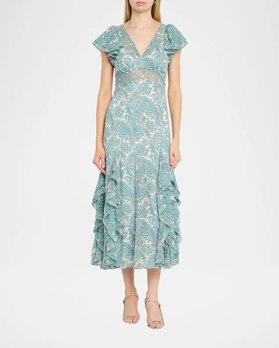 Cinq à Sept Hendrix Paisley Maxi Dress | Thumbnail 2
