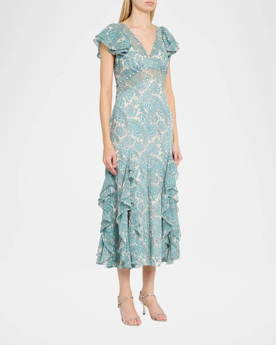 Cinq à Sept Hendrix Paisley Maxi Dress | Thumbnail 4