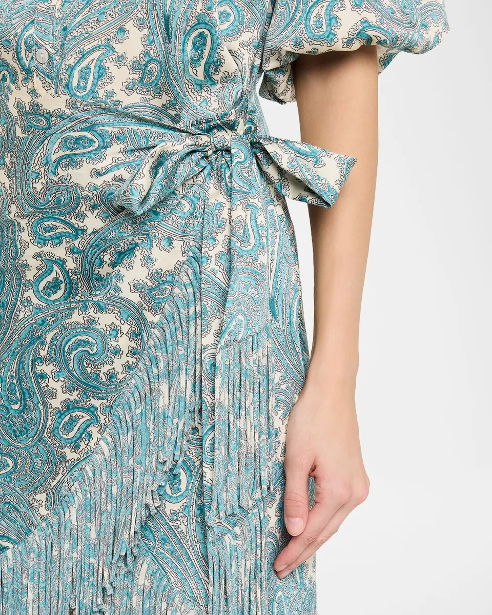 Cinq à Sept Hendrix Paisley Mini Shirtdress | Thumbnail 5 Cinq à Sept Hendrix Paisley Mini Shirtdress | Thumbnail 5