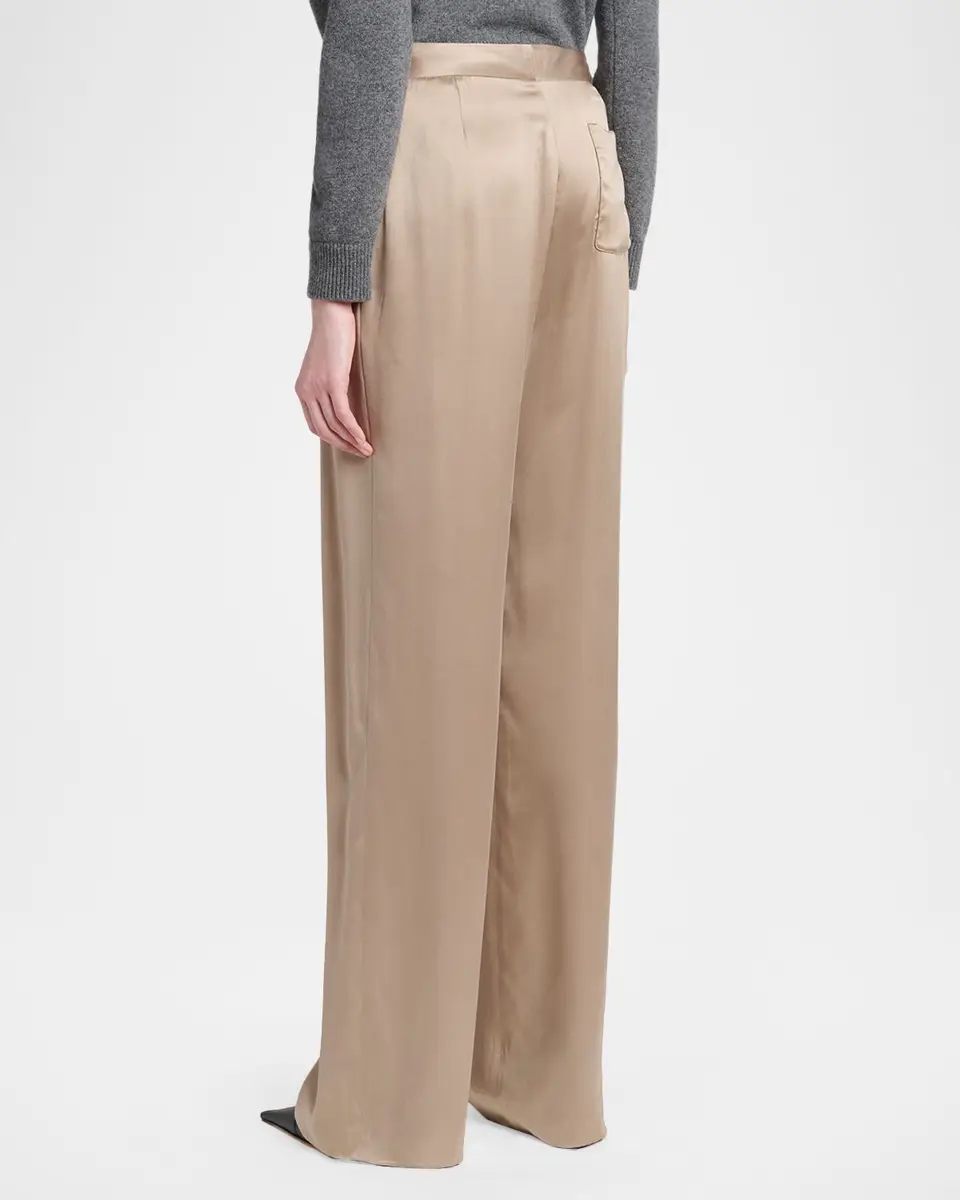 Tom Ford Peach-Feel Silk Pleated Pants | Thumbnail 3 Tom Ford Peach-Feel Silk Pleated Pants | Thumbnail 3