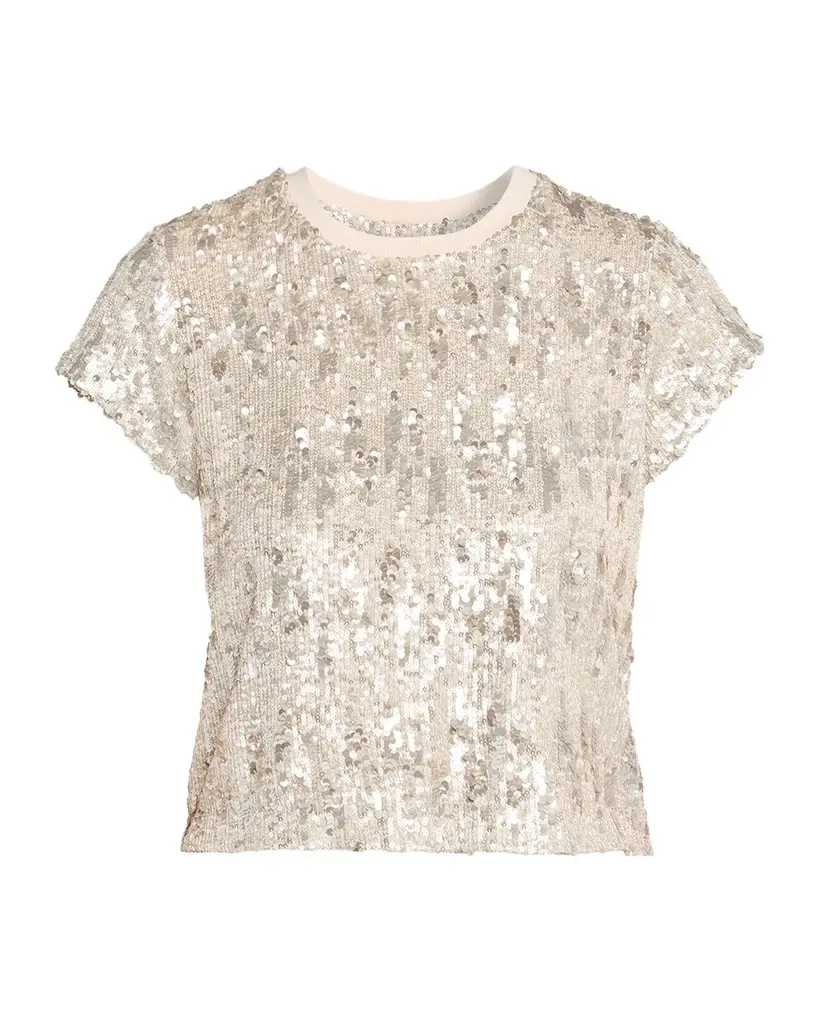 Generation Love Kai Mixed Sequin Top | Image 1 Generation Love Kai Mixed Sequin Top | Image 1