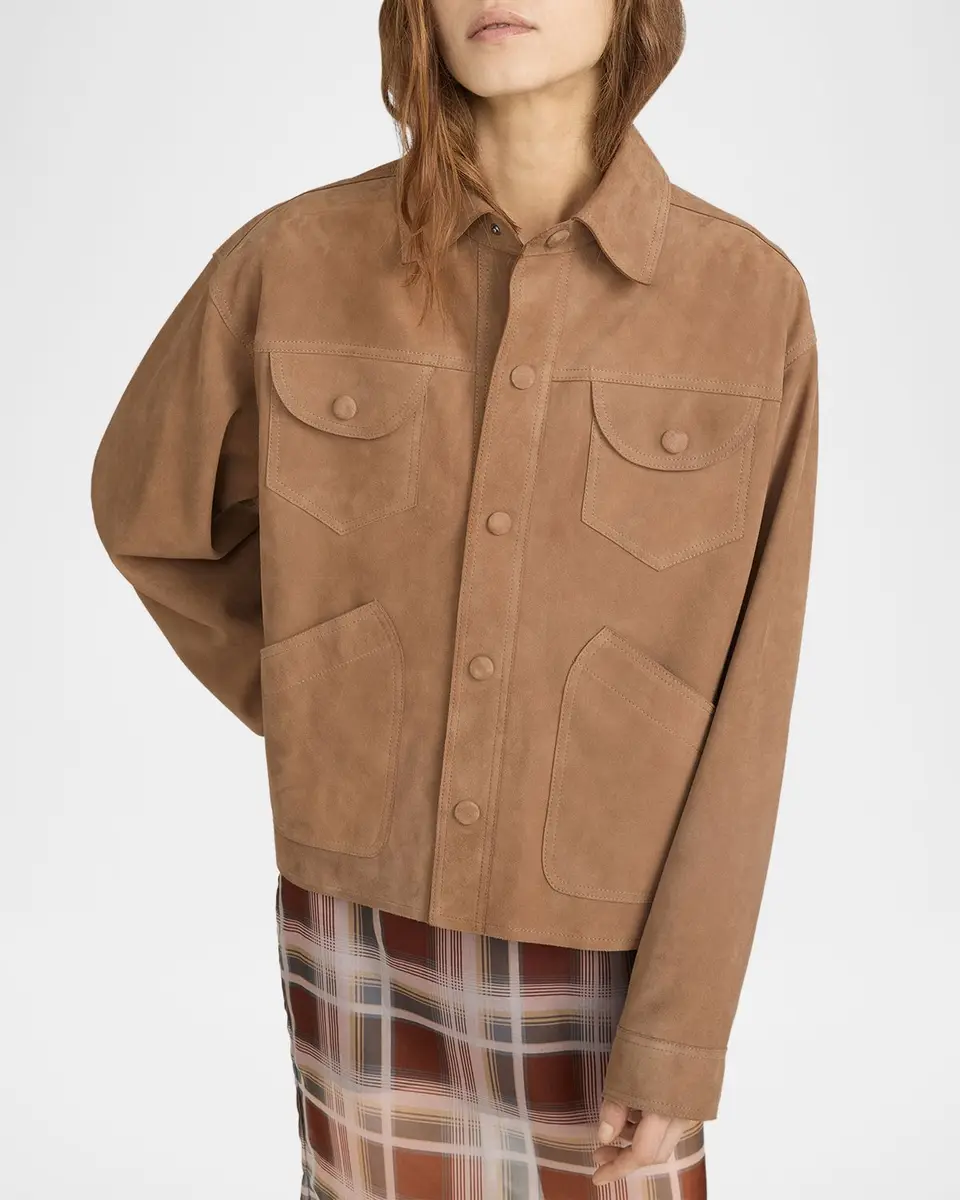 Frame The Suede Utility Jacket | Thumbnail 4 Frame The Suede Utility Jacket | Thumbnail 4