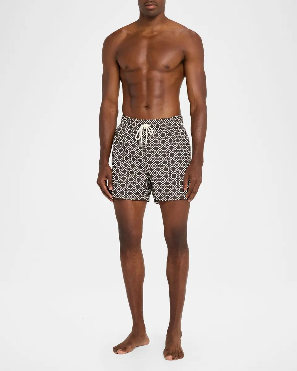 Simkhai Men's Malachi Printed Swim Shorts | Thumbnail 2 Simkhai Men's Malachi Printed Swim Shorts | Thumbnail 2